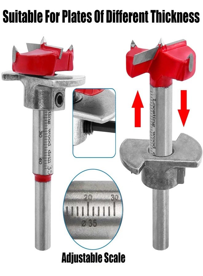 YUISI Door Hinge Jig, 35mm Hinge Hole Drilling Guide Locator Hinge Drilling Jig Hinges for Woodworking & Cabinet - Image 4